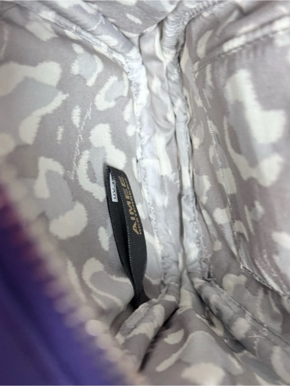 Aimee Kestenberg Purple Leather Crossbody Phone Bag RFID Protected